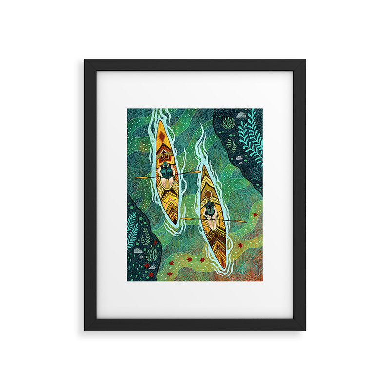 Kayaking Framed Art Print Gallery Image 5