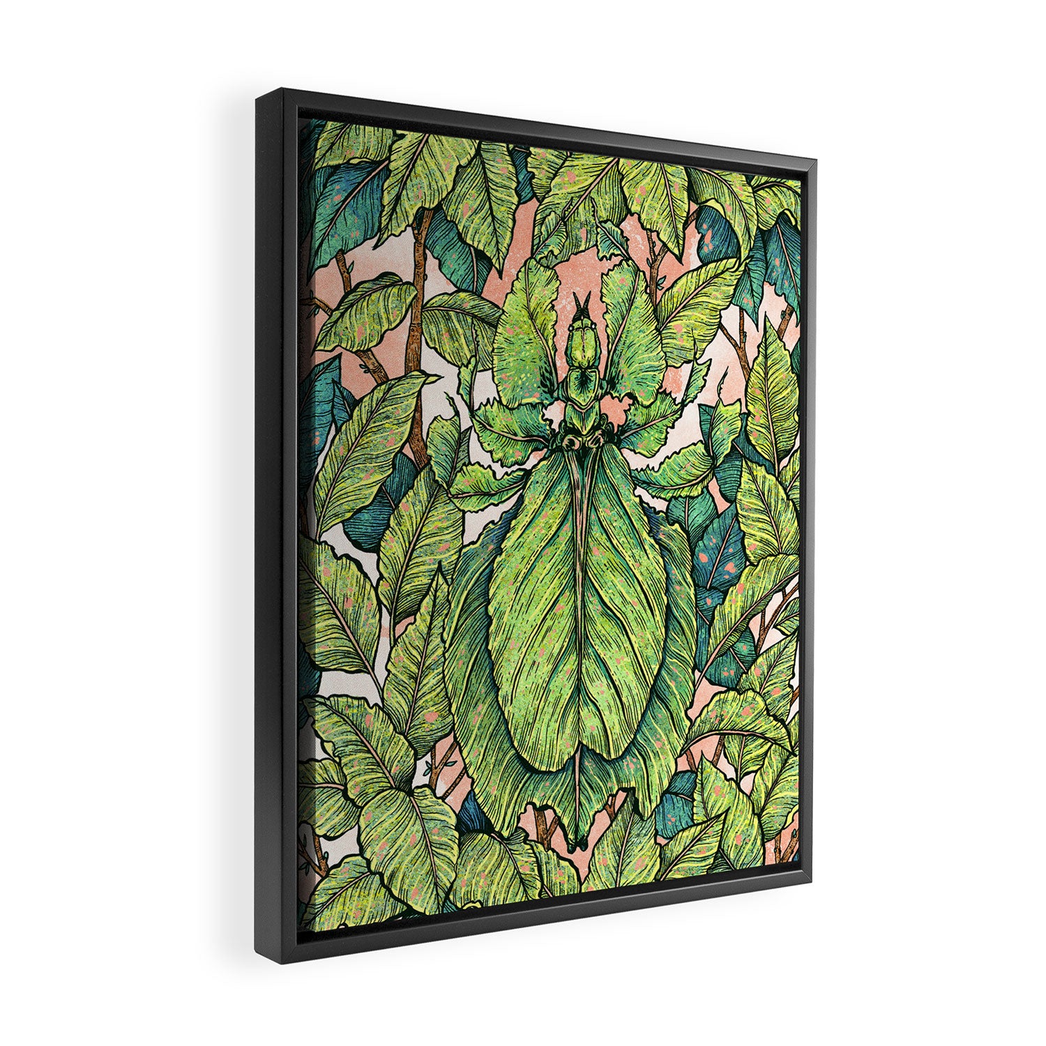 Leaf Mimic Framed Canvas Print Gallery Image 2