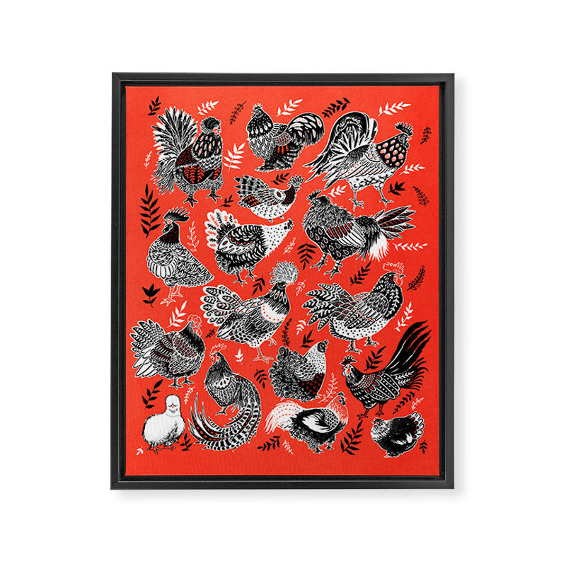 Lil Cluckers Framed Canvas Print Gallery Image 6