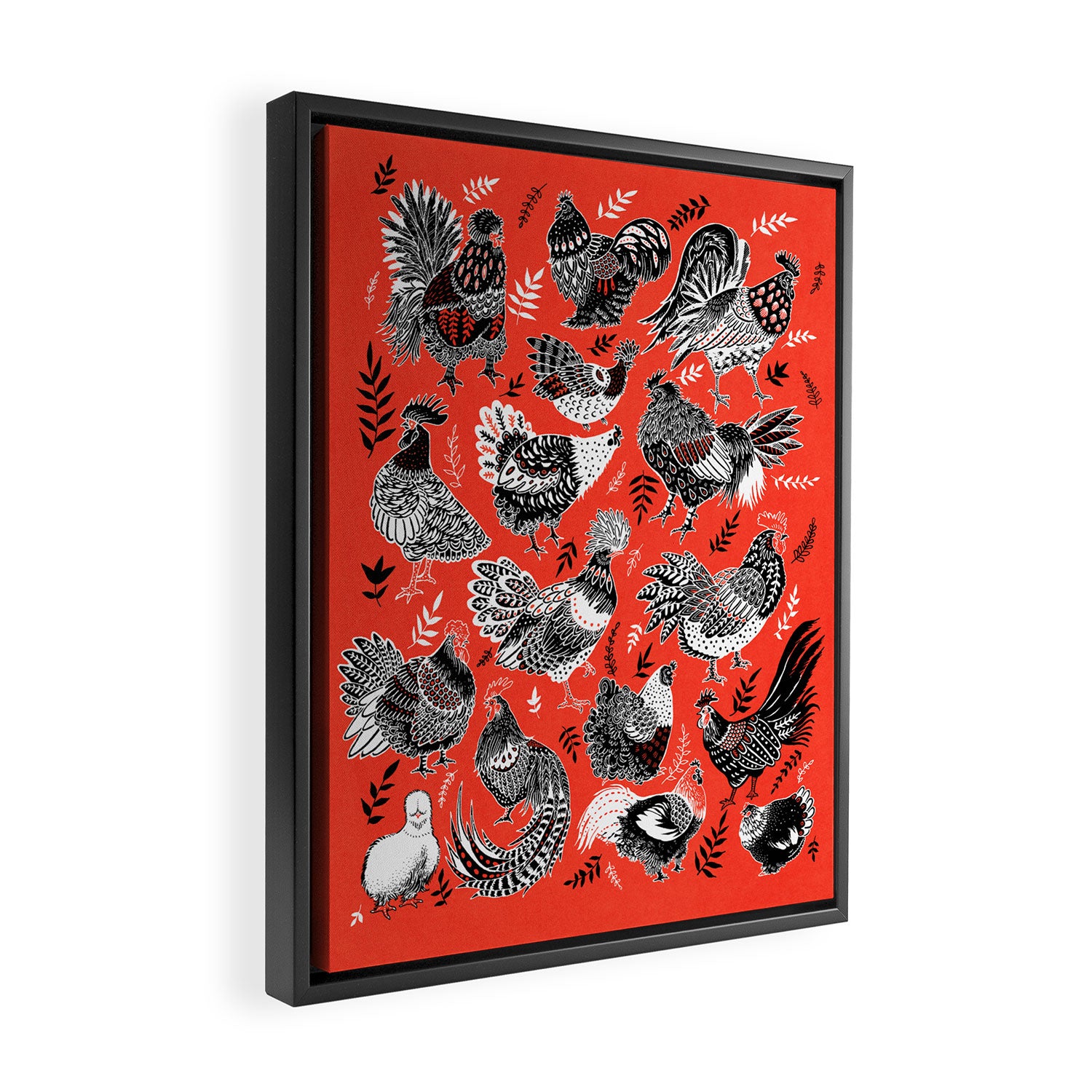 Lil Cluckers Framed Canvas Print Gallery Image 2