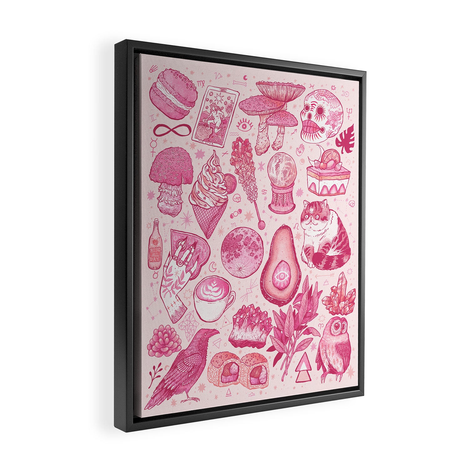 Millennial Witch Framed Canvas Print Gallery Image 2