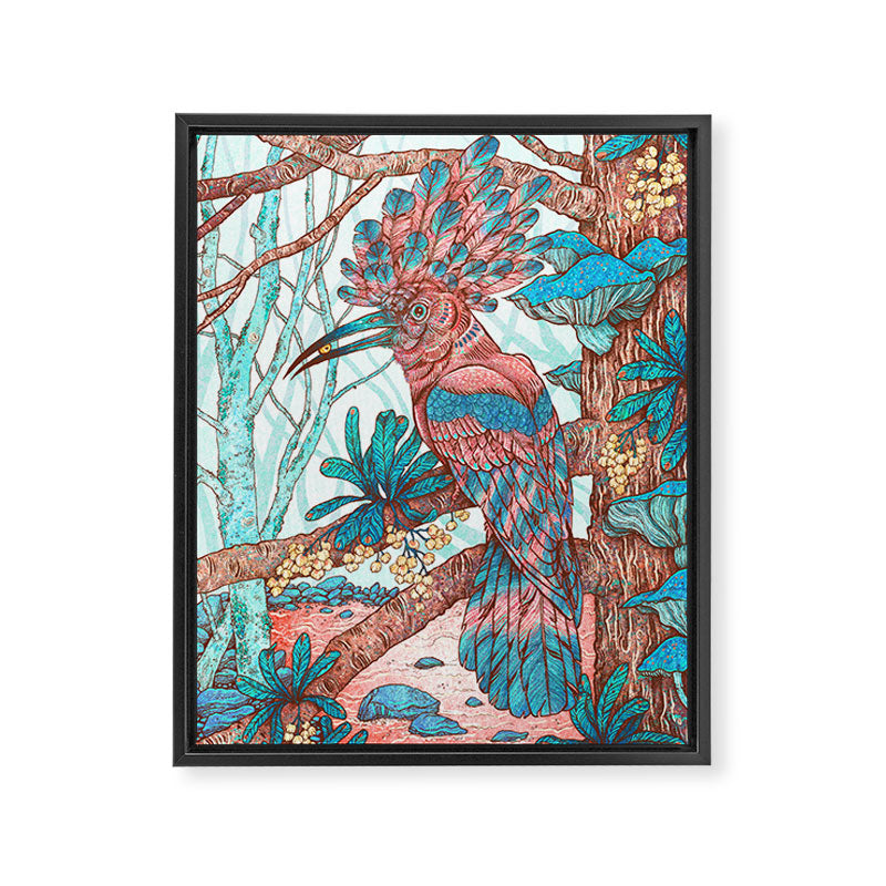River Hoopoe Framed Canvas Print Gallery Image 6