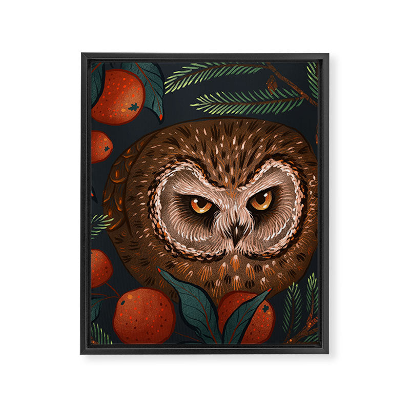 Rockefeller Owl Framed Canvas Print Gallery Image 8