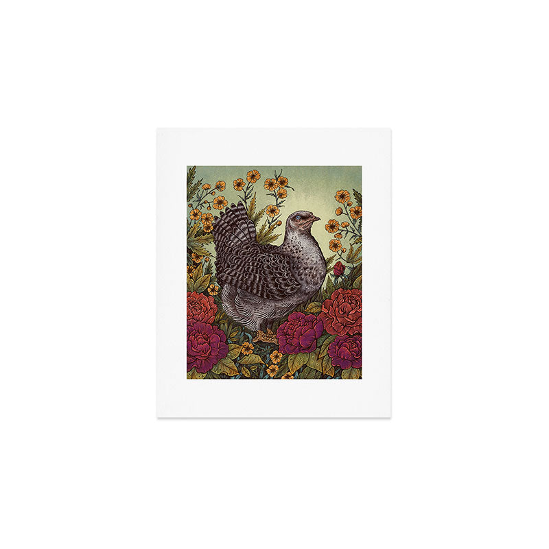 Rose Hen Art Print Gallery Image 1