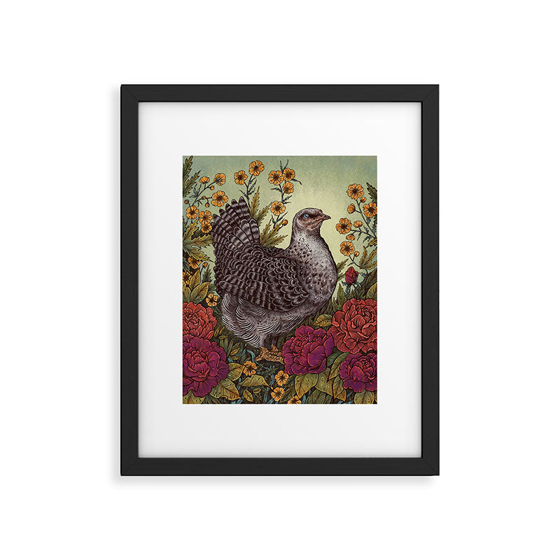 Rose Hen Framed Art Print Gallery Image 5