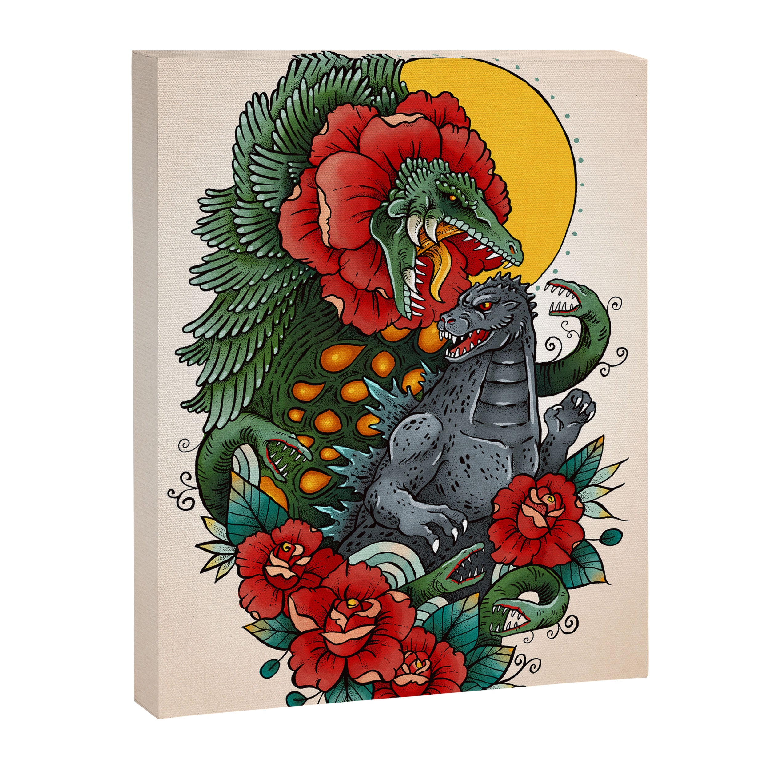 Rose Kaiju Canvas Print Gallery Image 6