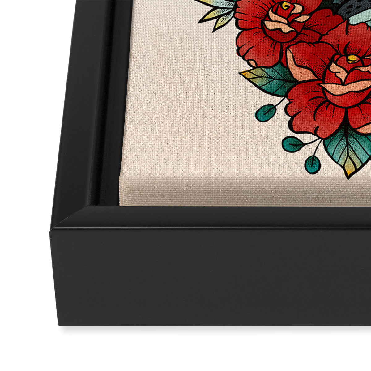 Rose Kaiju Framed Canvas Print Gallery Image 3