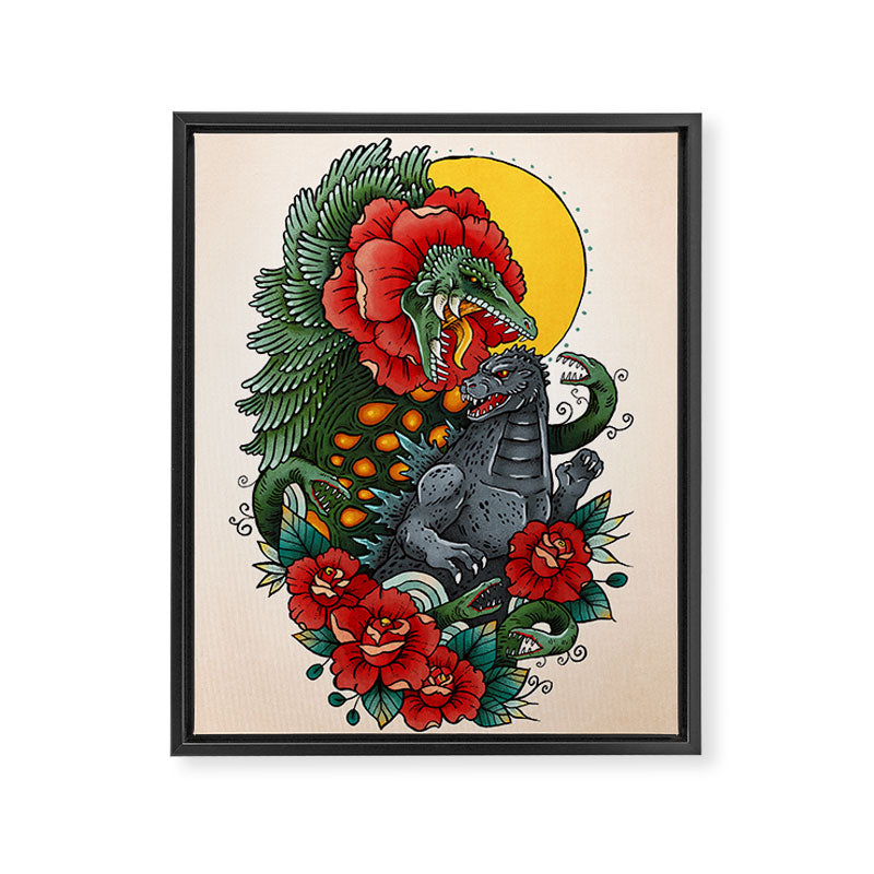 Rose Kaiju Framed Canvas Print Gallery Image 6
