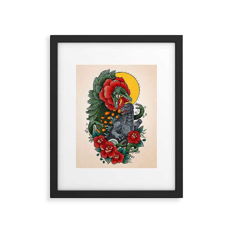 Rose Kaiju Framed Art Print Gallery Image 5