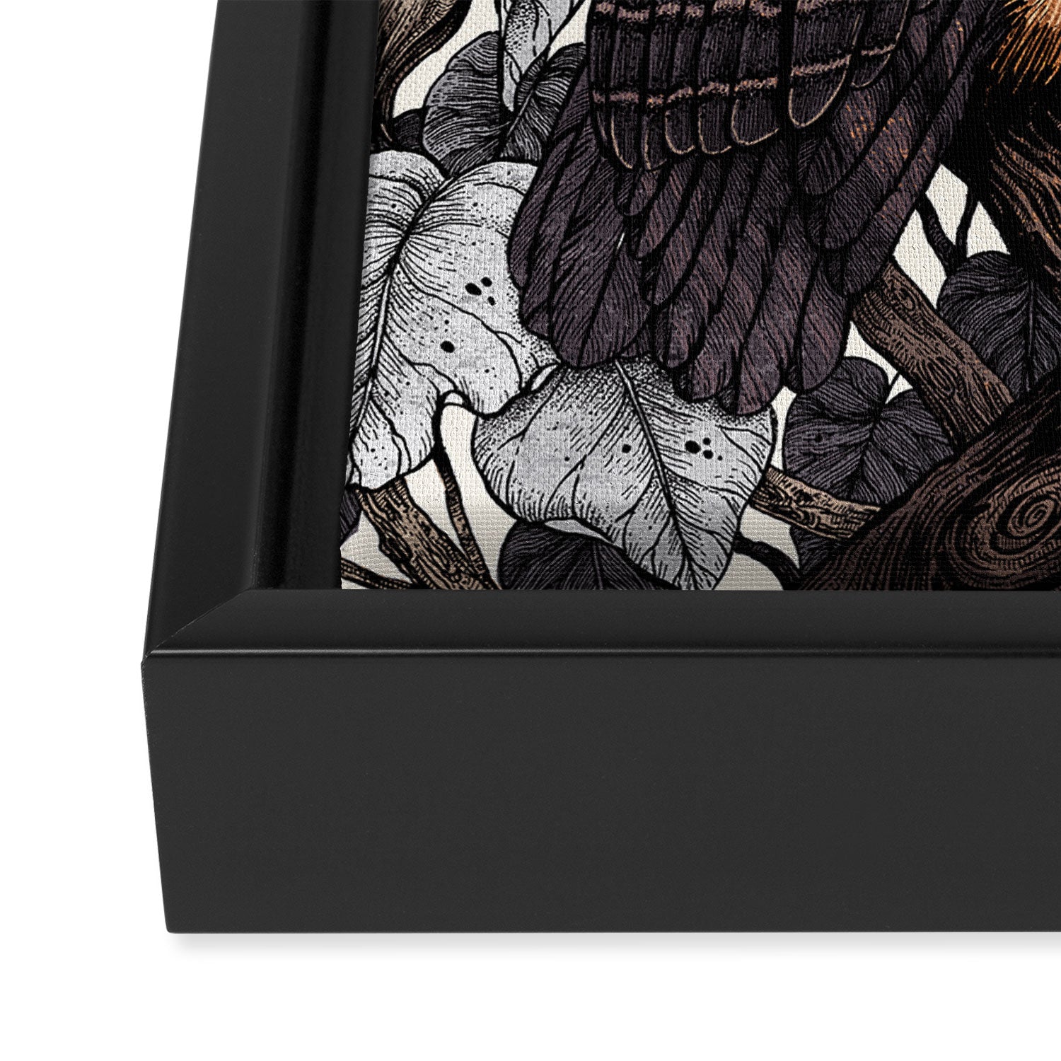 Spectacled Owl Framed Canvas Print Gallery Image 3