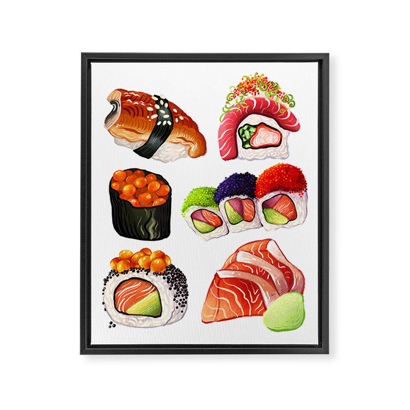 SUSHI Framed Canvas Print Gallery Image 6