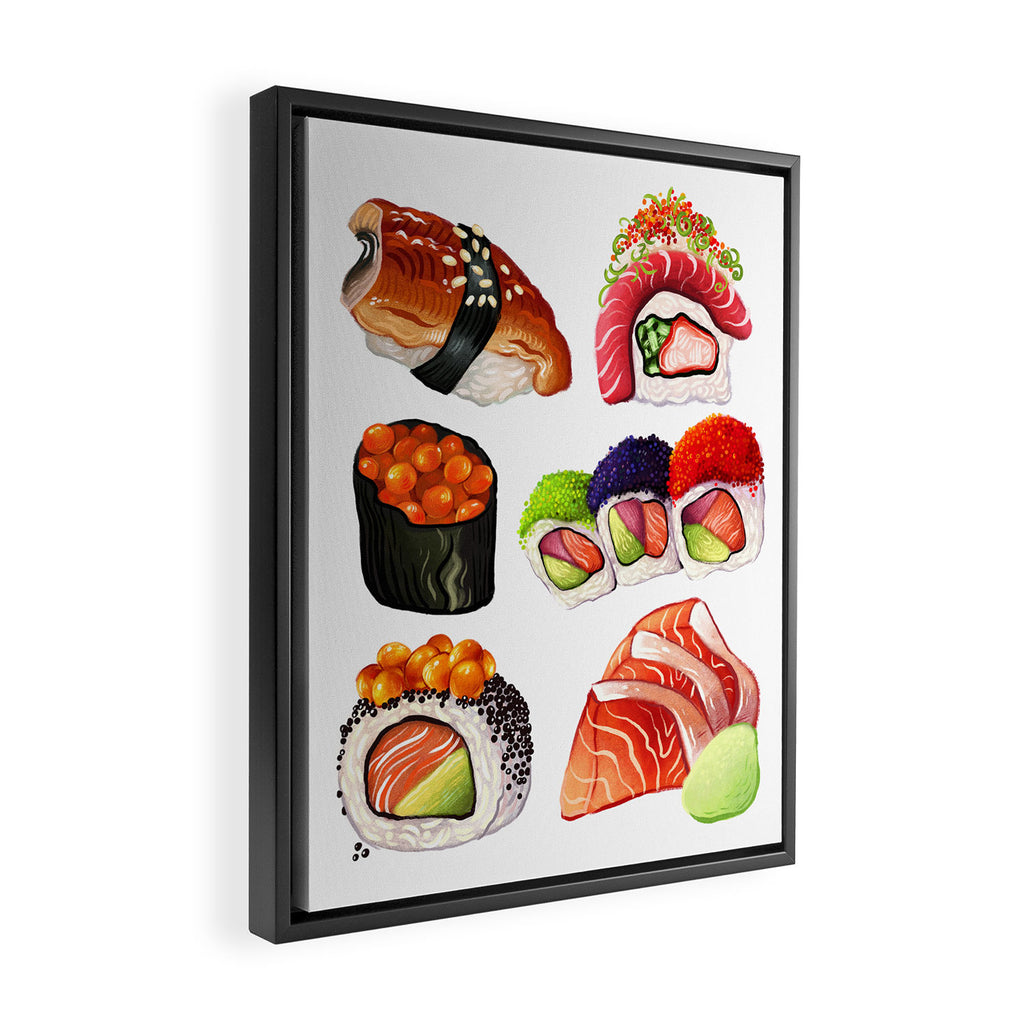 SUSHI Framed Canvas Print Gallery Image 2