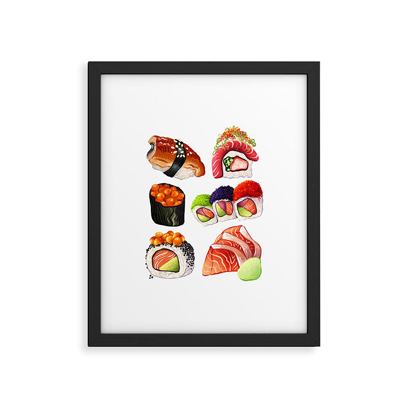 SUSHI Framed Art Print Gallery Image 5