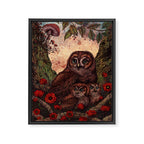 Tawny Owlets Framed Canvas Print Gallery Image 6