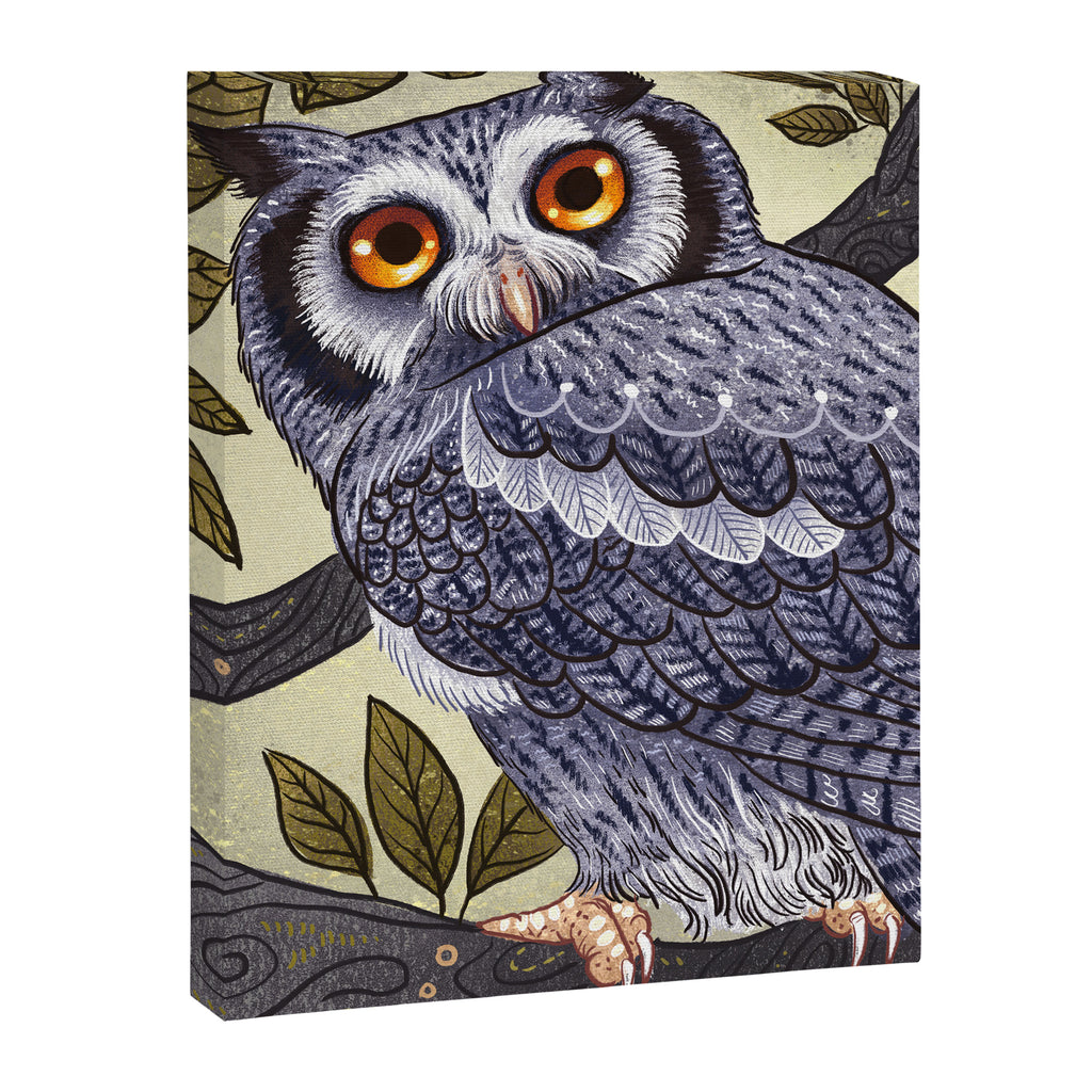 White Faced Owl Canvas Print Gallery Image 8