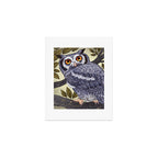 White Faced Owl Art Print Gallery Image 1