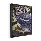 White Faced Owl Framed Canvas Print Gallery Image 2