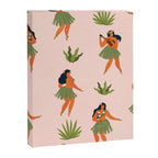 Hawaiian hula dancers young pretty woman  Canvas Print Gallery Image 8