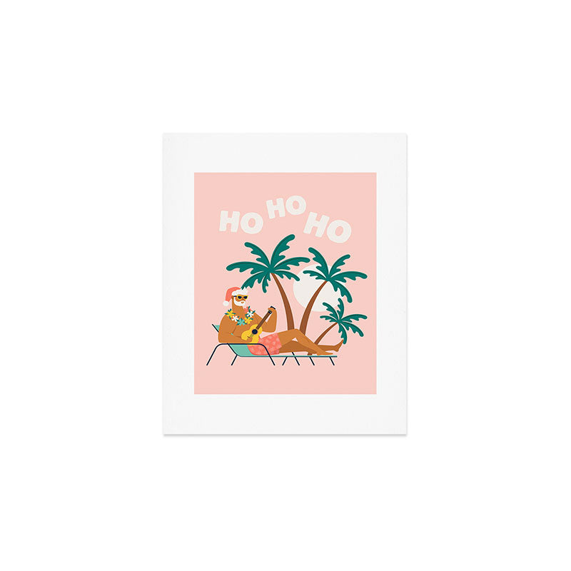 Hot Santa on vacation Art Print Gallery Image 1