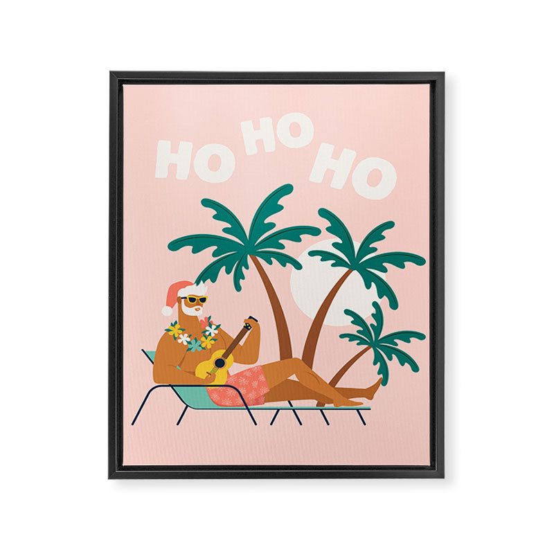 Hot Santa on vacation Framed Canvas Print Gallery Image 8