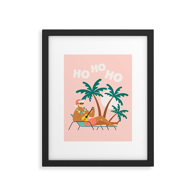 Hot Santa on vacation Framed Art Print Gallery Image 6