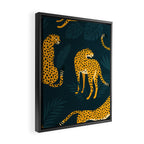 Leopard pattern Black Framed Canvas Print Gallery Image 2