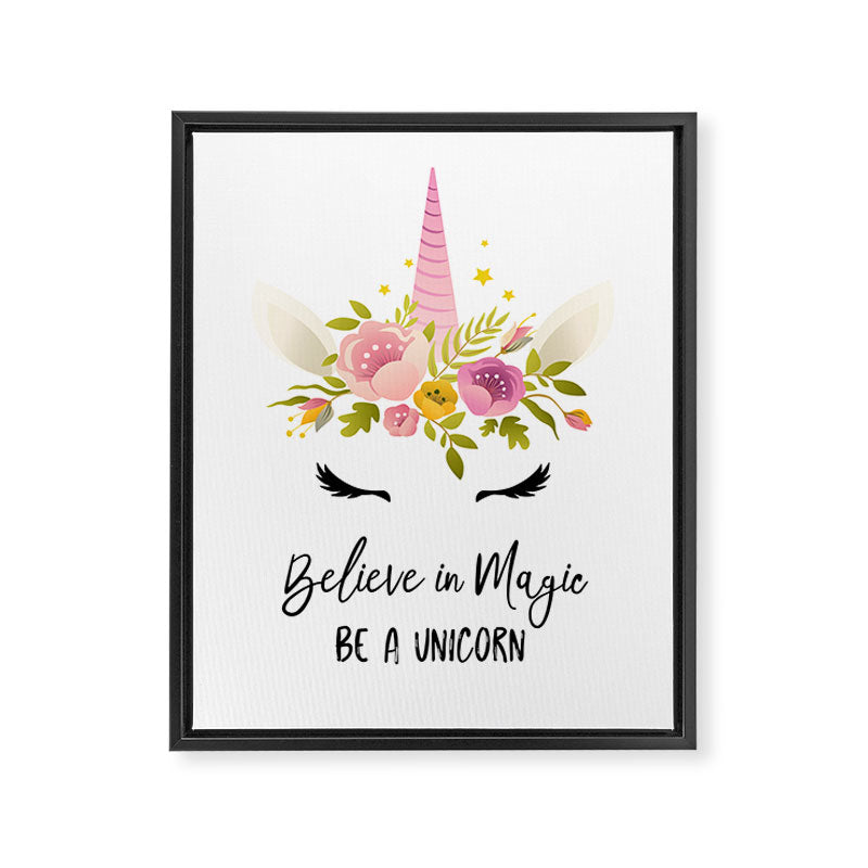 Magical Unicorn Framed Canvas Print Gallery Image 8