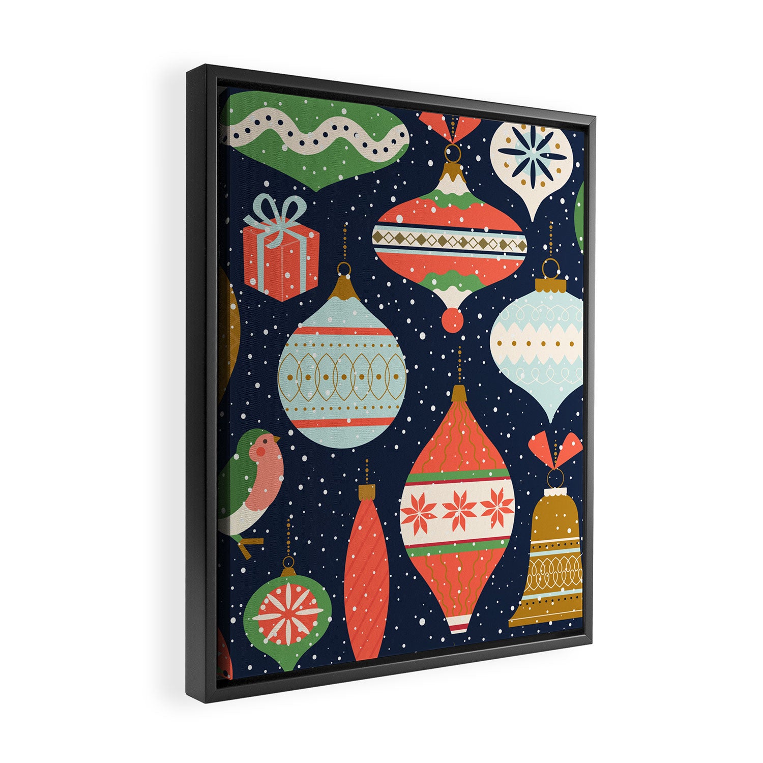 Merry Christmas Decor Framed Canvas Print Gallery Image 2