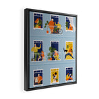 People on balconies Framed Canvas Print Gallery Image 2