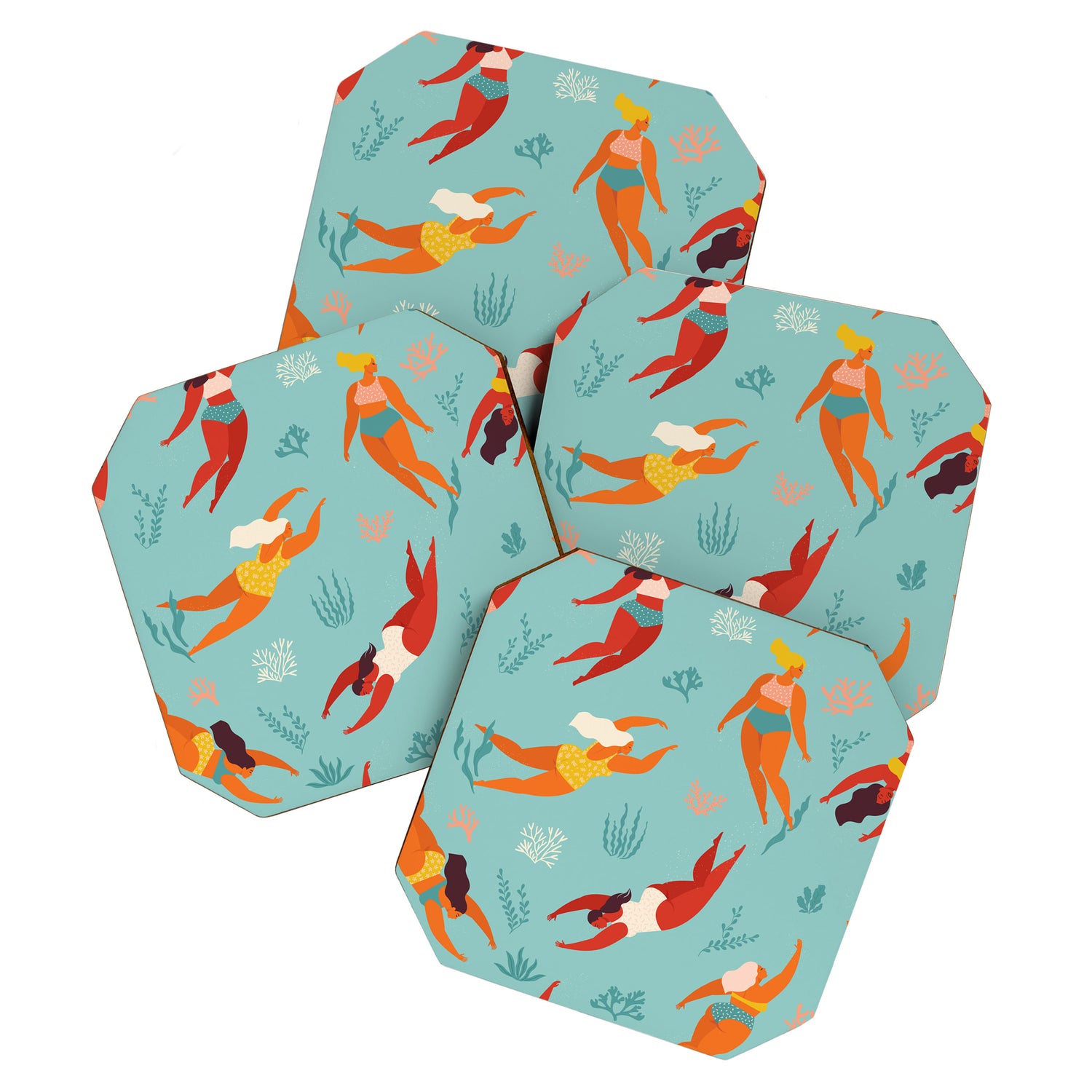 Swimming girl Coaster Gallery Image 1