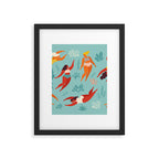 Swimming girl Framed Art Print Gallery Image 6