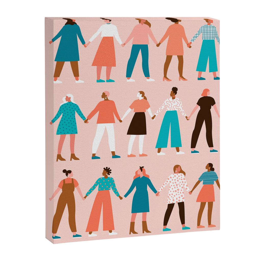Women empower women feminist illustration collection. International womens day 8 of march graphic Canvas Print Gallery Image 8