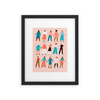 Women empower women feminist illustration collection. International womens day 8 of march graphic Framed Art Print Gallery Image 6