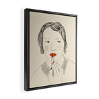 A Bold Lip Framed Canvas Print Gallery Image 2