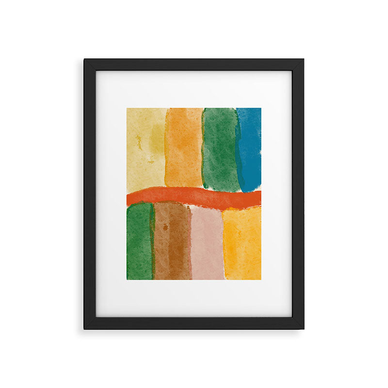 Abstract Composition Framed Art Print Gallery Image 5