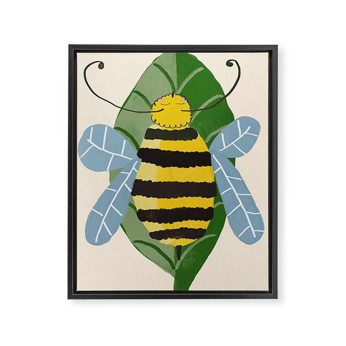 Bee Framed Canvas Print Gallery Image 1