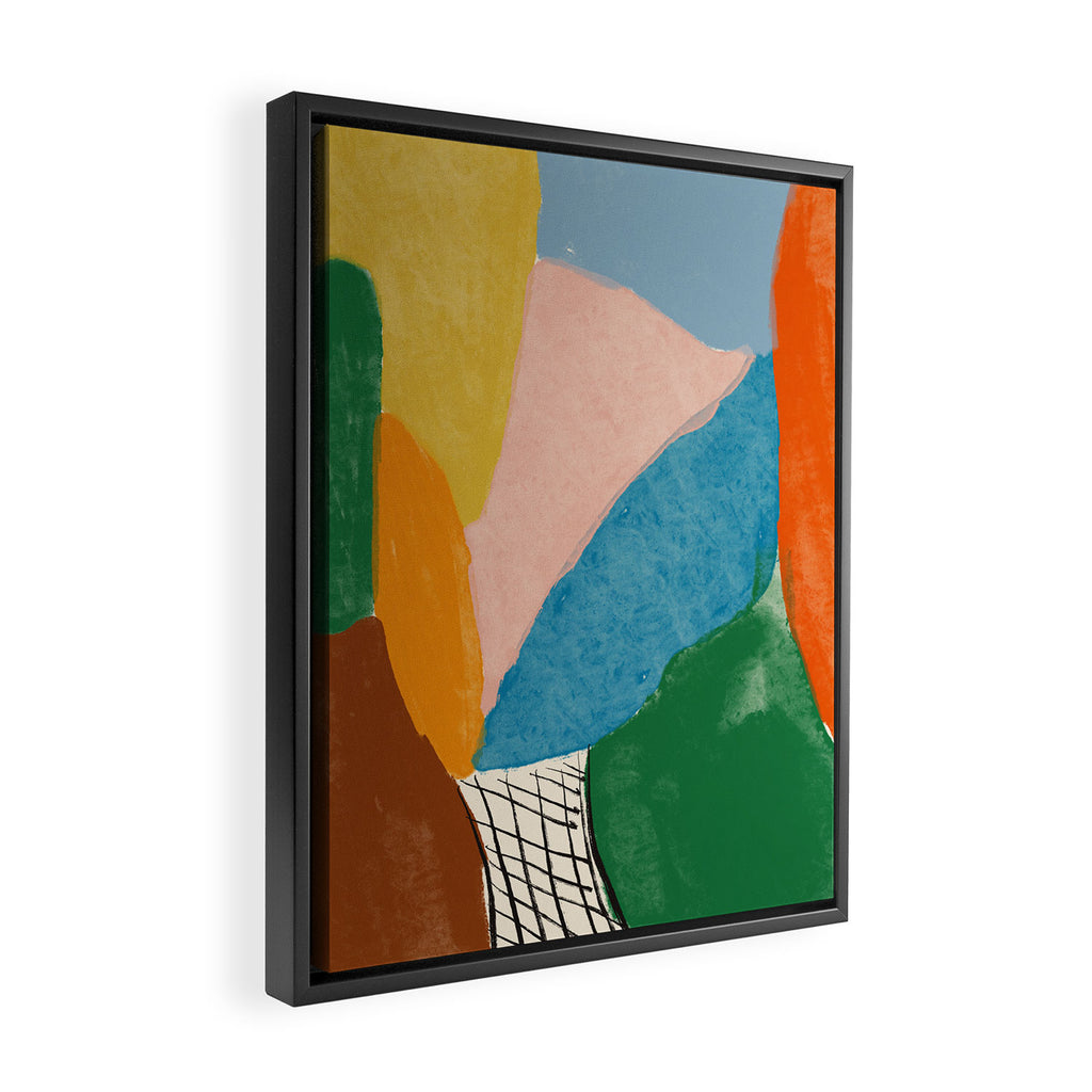Color Composition Framed Canvas Print Gallery Image 2