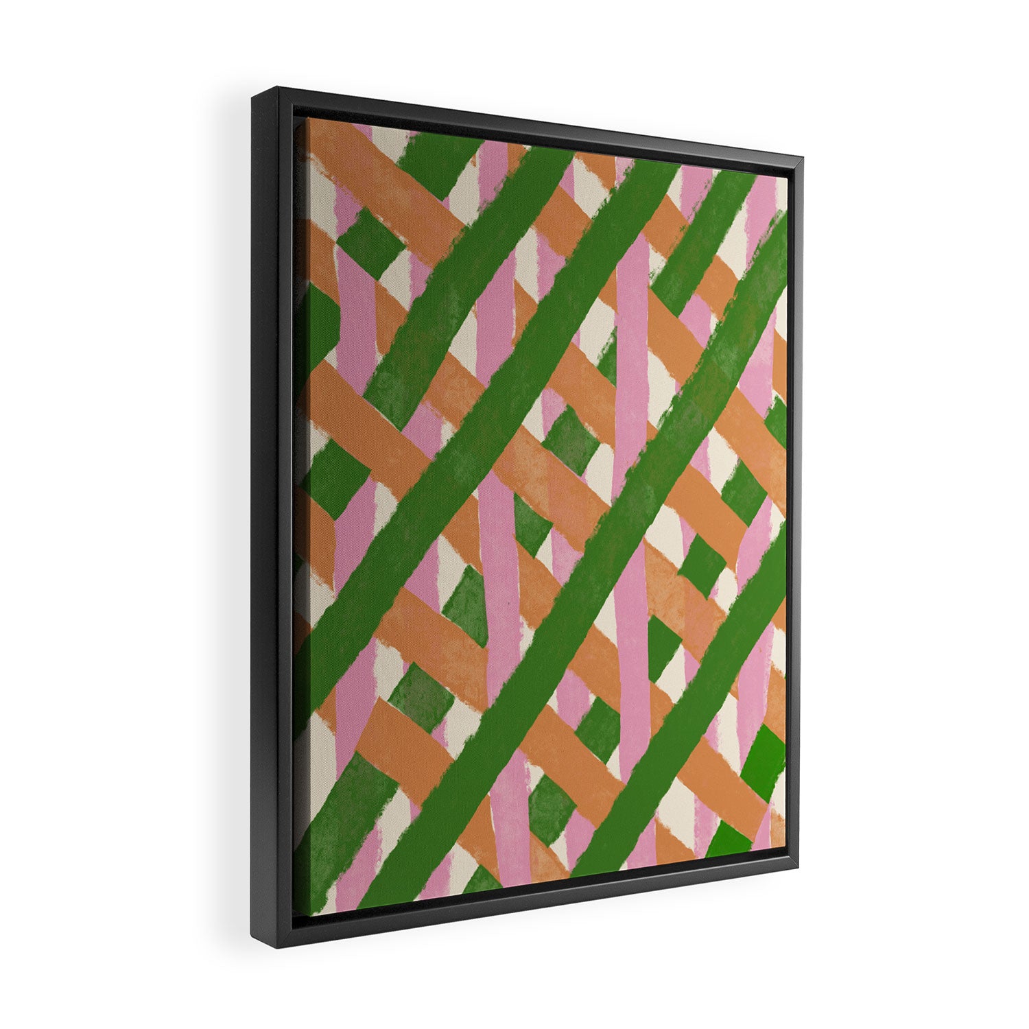 Criss Cross Framed Canvas Print Gallery Image 2