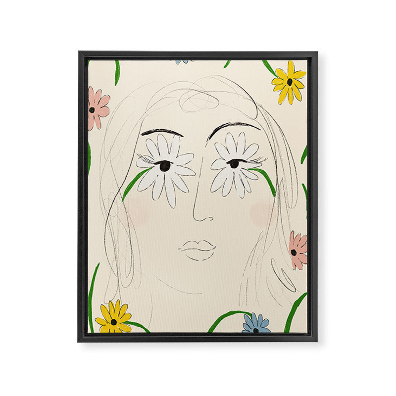 Daisy Eyes Framed Canvas Print Gallery Image 6
