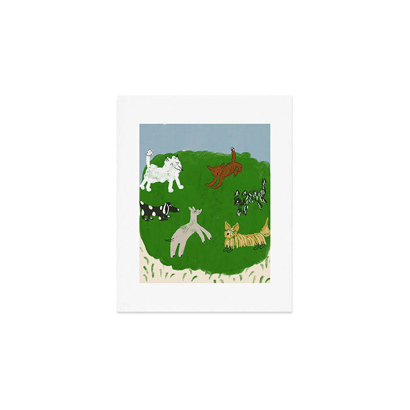 Dog Park Art Print Gallery Image 1