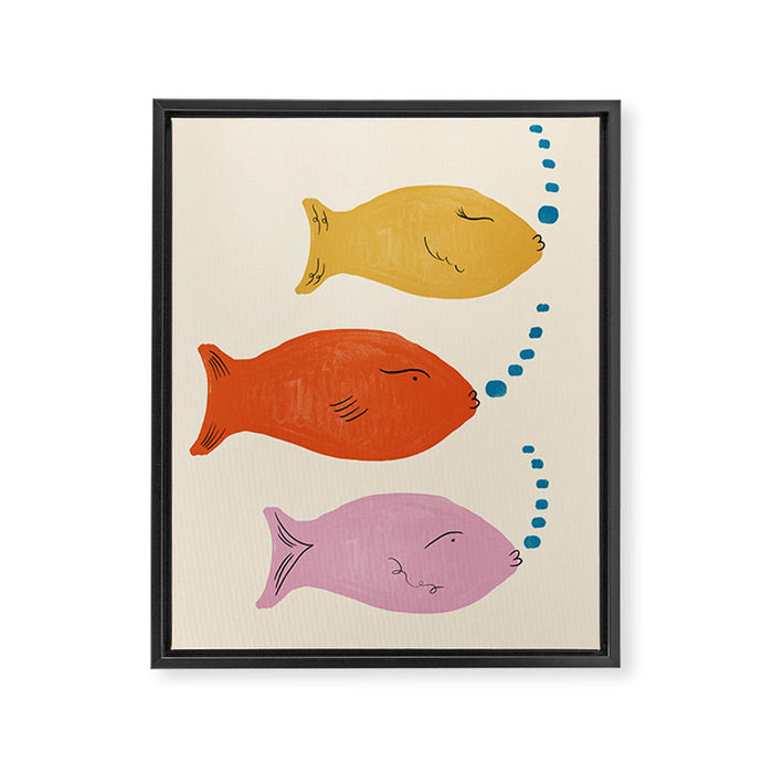 Fish Framed Canvas Print Gallery Image 1
