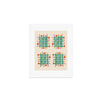 Floral Gingham Art Print Gallery Image 1