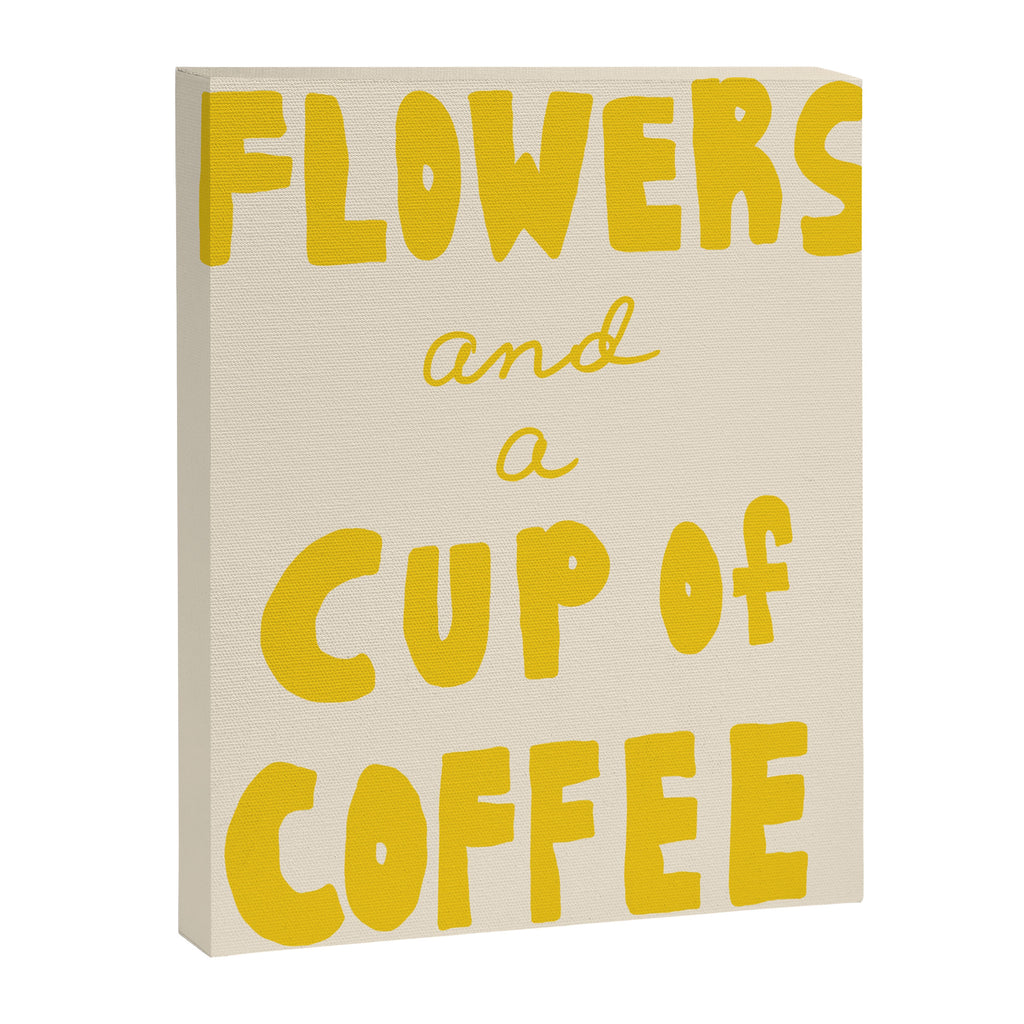 Flowers & Coffee Canvas Print Gallery Image 6