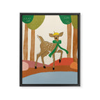 Forest Fawn Framed Canvas Print Gallery Image 6