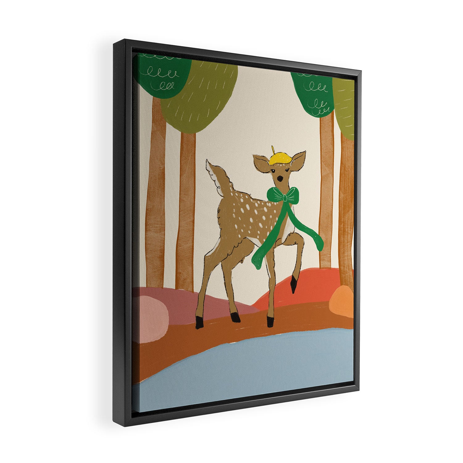 Forest Fawn Framed Canvas Print Gallery Image 2