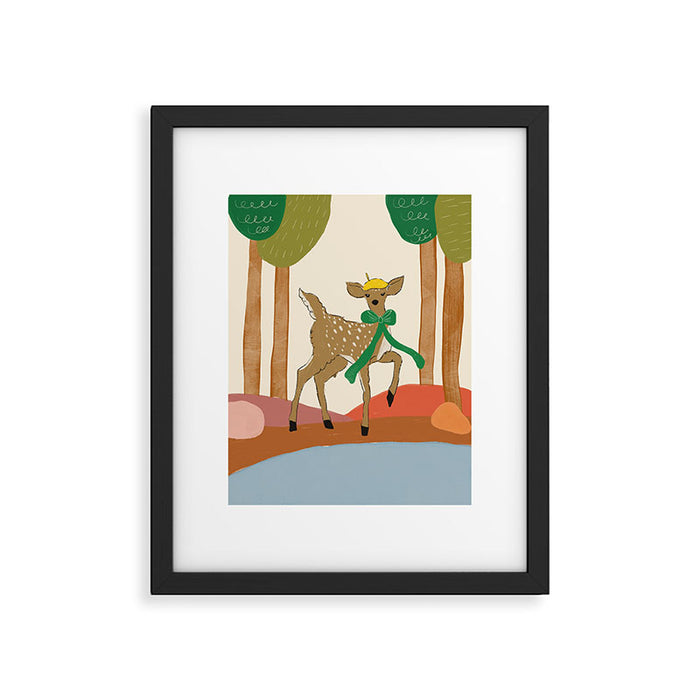 Forest Fawn Framed Art Print Gallery Image 1