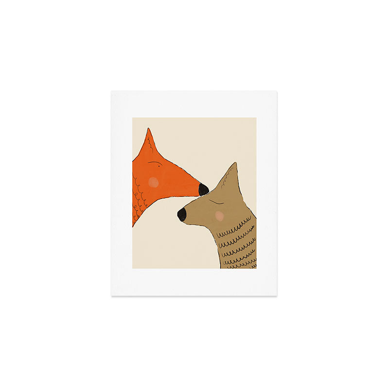 Foxes Art Print Gallery Image 1