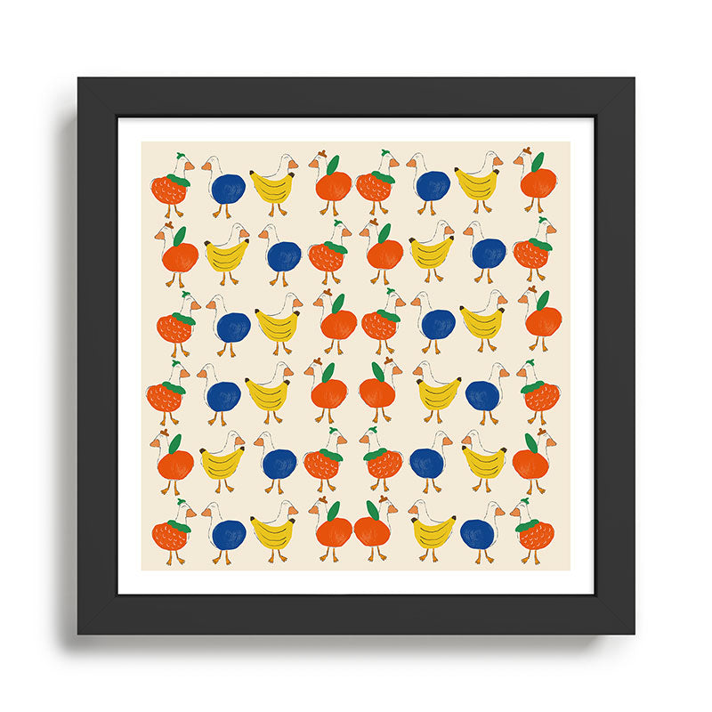 Fruit Ducks Framed Art Print Gallery Image 1