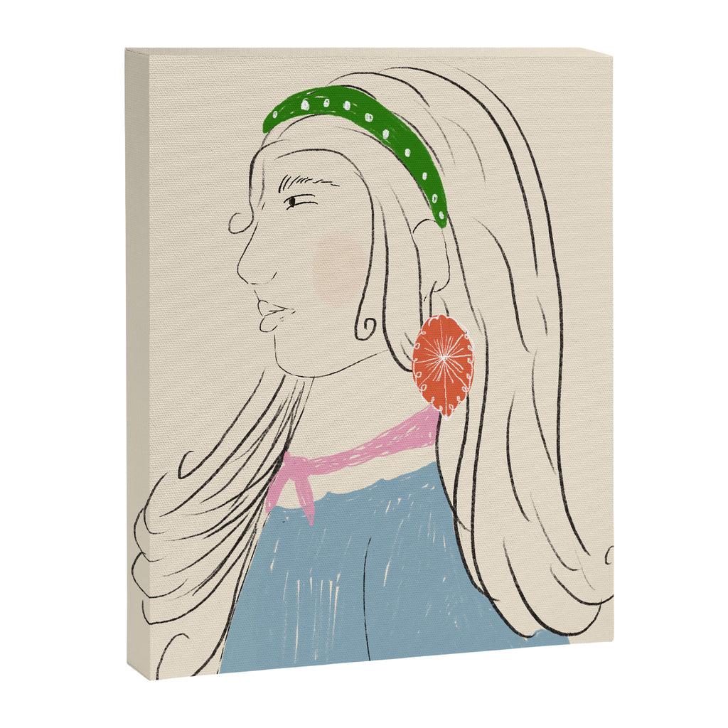 Girl with the Red Earring Canvas Print Gallery Image 6