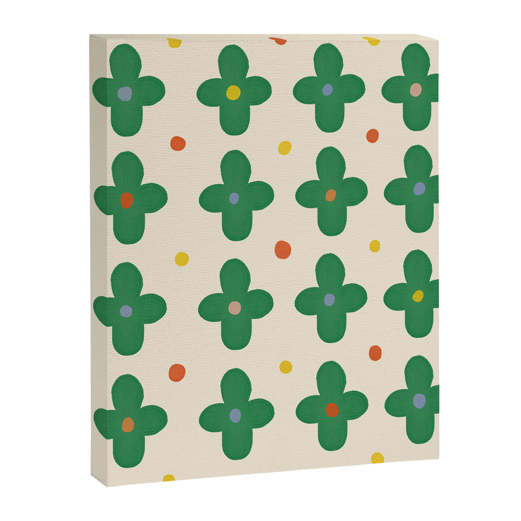 Green Flowers Canvas Print Gallery Image 6